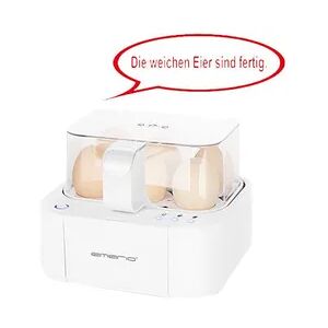 Emerio Eierkocher EB-115560, weiß, für 6 Eier, spricht