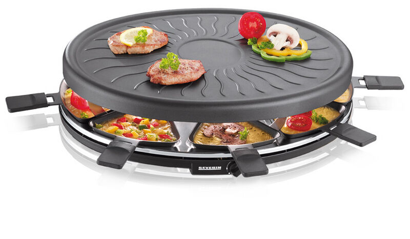 Severin RG2681 Raclette Party Grill   8 mini pannen