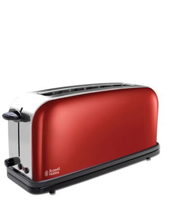 Russell Hobbs Colours Plus+ Flame Red Long Slot 2139156