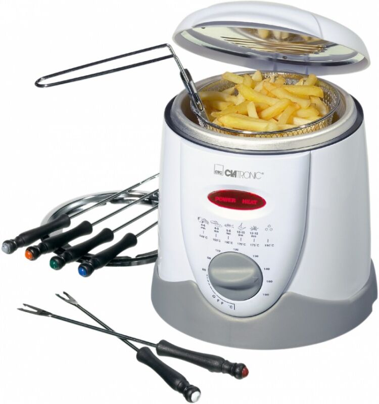 Clatronic FFR 2916 Deep Fryer & Fondue White 1 st Keukengerei