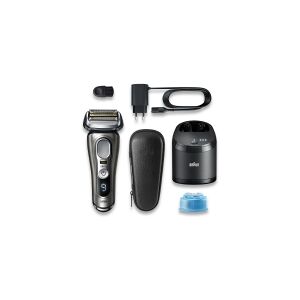 Braun Series 9 Pro 9465CC, Folie shaver, 0,05 mm, Sort, Sølv, Batteri, Lithium-Ion (Li-Ion), 60 min.