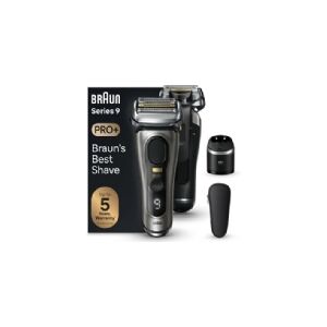 Braun Series 9 Pro+ 9565cc Wet & Dry, Folie shaver, Metallic, Batteri, Lithium-Ion (Li-Ion), 60 min., Kasse