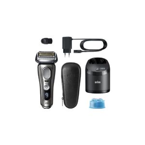 Braun Series 9 Pro 9465CC, Folie shaver, 0,05 mm, Sort, Sølv, Batteri, Lithium-Ion (Li-Ion), 60 min.