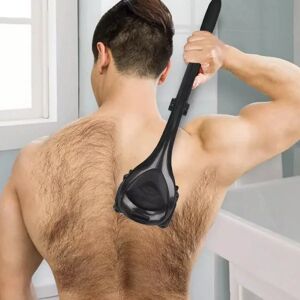 baKblade 2.0 PLUS - Rygskraber til mænd (DIY), ergonomisk håndtag, våd eller tør barbering (blade inkluderet)   BAGAG