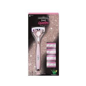 Wilkinson Quattro For Women Rose Gold 1 Rasoir + 4 Lames - Boîte 1 rasoir + 4 lames