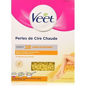 Veet Perles de Cire Chaude à la Cire d'Abeille, pour Appareil Electrique Epilation 230g - Publicité