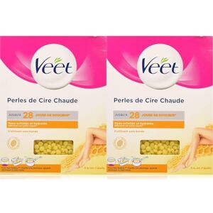 Veet Perles de Cire Chaude à la Cire d'Abeille, pour Appareil Electrique Epilation 230g (Lot de 2) - Publicité