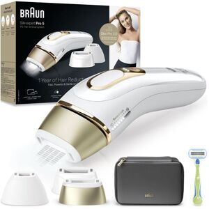 Appareil à Lumière Pulsée Braun Silk expert Pro 5 PL5242 Blanc et Doré Blanc et doré - Publicité