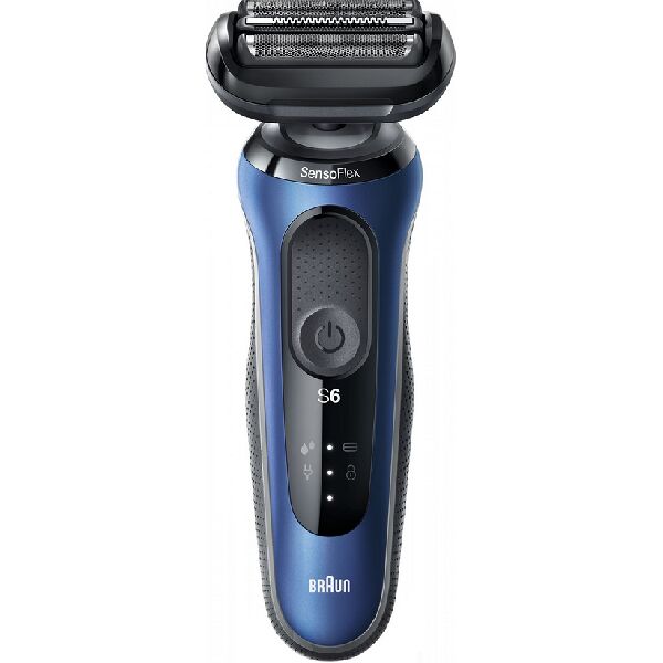 braun 61b1200s  series 6 61-b1200s rasoio trimmer nero, blu