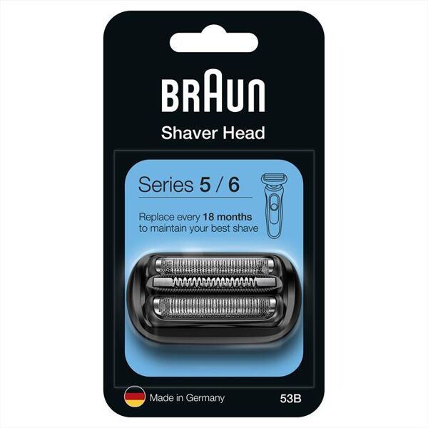 braun testina di ricambio per rasoio series 5 53b-nero