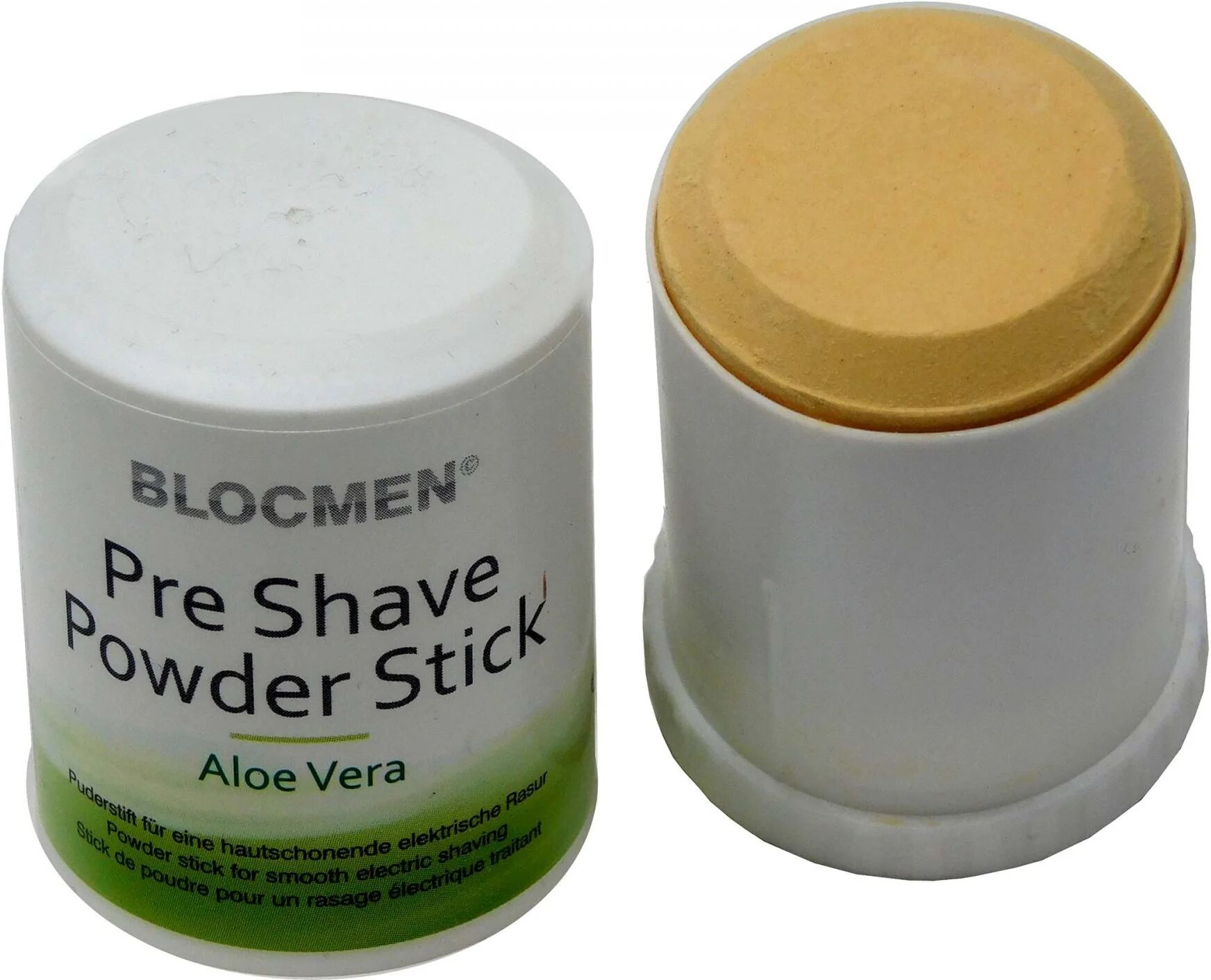 blocmen aloe vera polvere pre barba per rasoio elettrico 60 gr