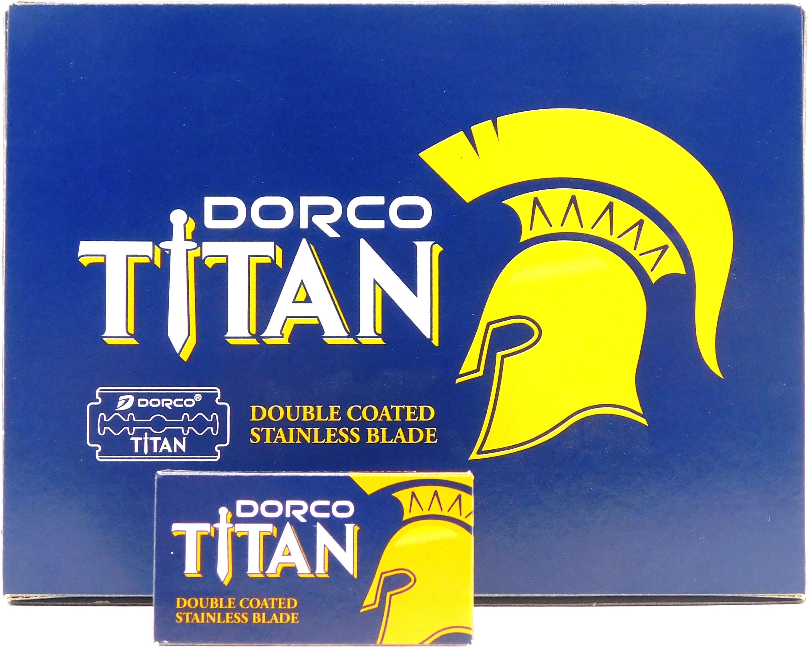 dorco titan lame da barba per rasoio 100 pz