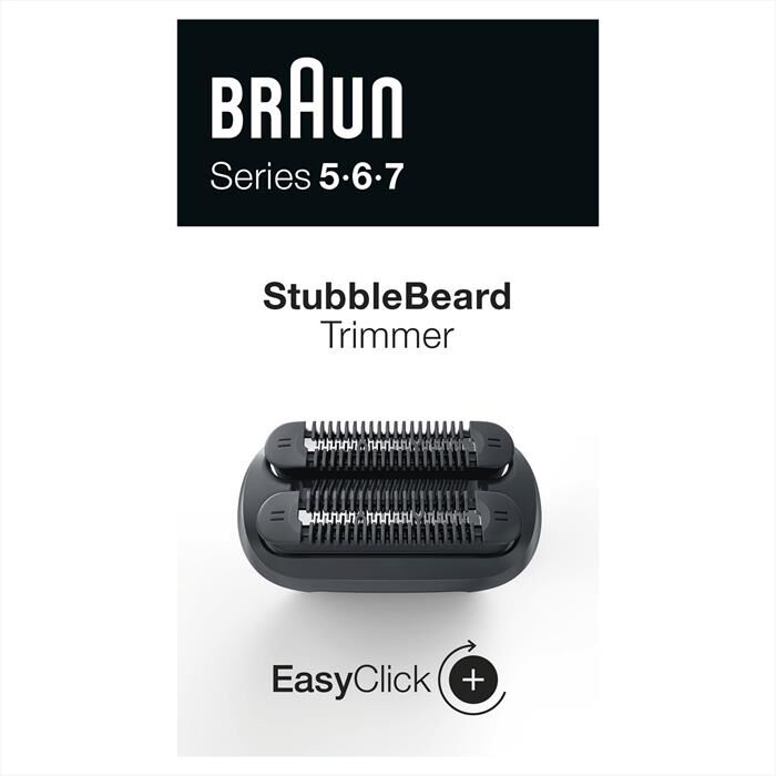 Braun Easyclick Rifinitore Effetto Barba Incolta-nero