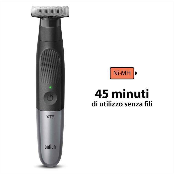 Braun Regolabarba Series X Xt5100-nero/grigio Metallizzato