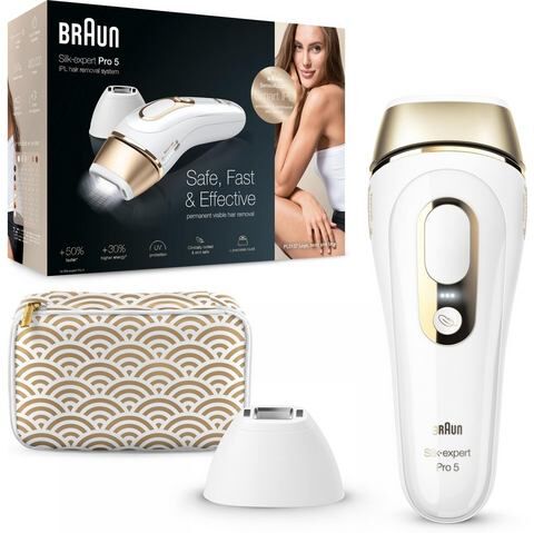 Braun IPL-ontharingsapparaat Silk·Expert Pro 5 PL5137, 400.000 lichtpulsen  - 479.99 - wit