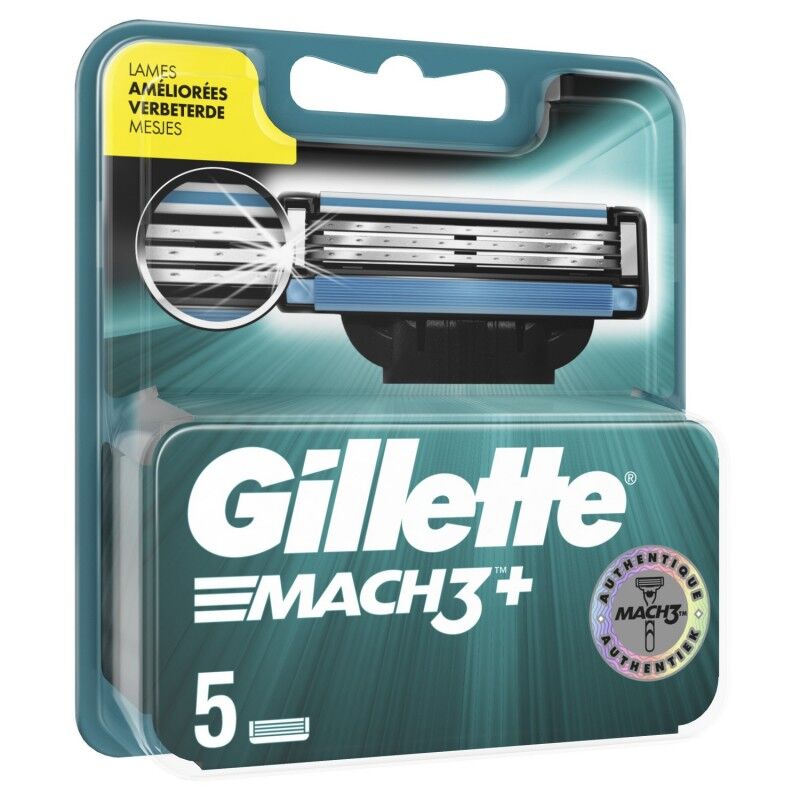 Gillette Mach3+ Barberblad 5 stk Barberblader