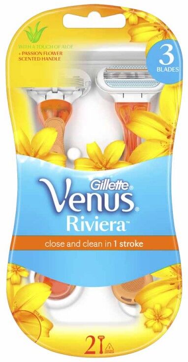 Gillette Venus Riviera Engangshøvler 2 pakninger 2 stk Engangshøvler