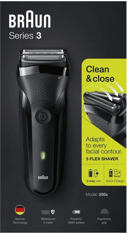 Braun Series 3 300s Black 1 pcs Hårtrimmer