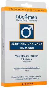 Hanne Bang hbc4men Hårfjerningsvoks For Menn - 24 stk