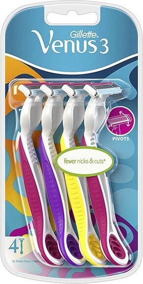 Gillette Venus 3 Disposable Razors 4 st Rakhyvlar