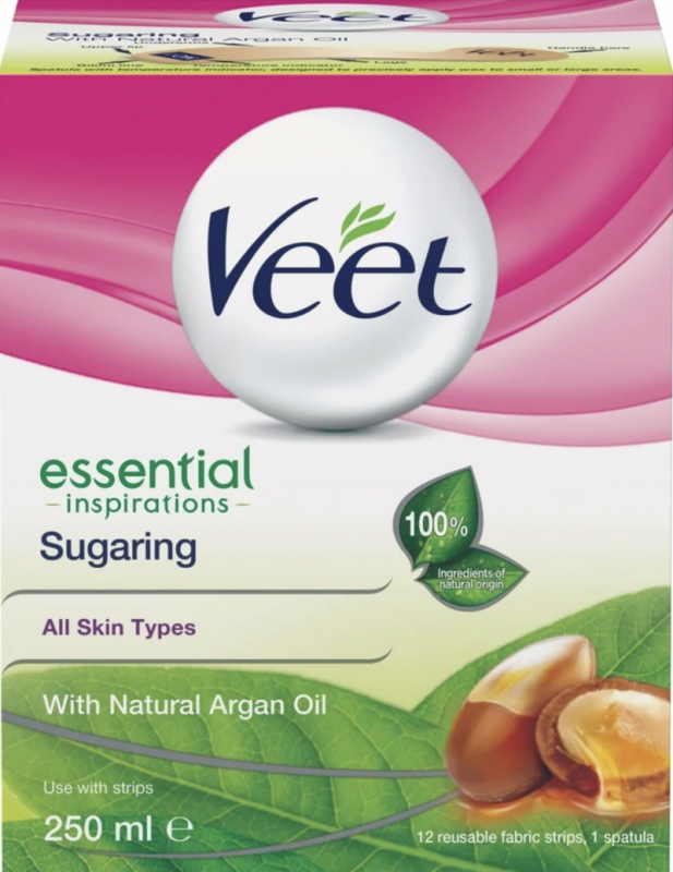 Veet Essential Inspirations Sugaring Argan Oil 250 ml H&aring;rborttagning