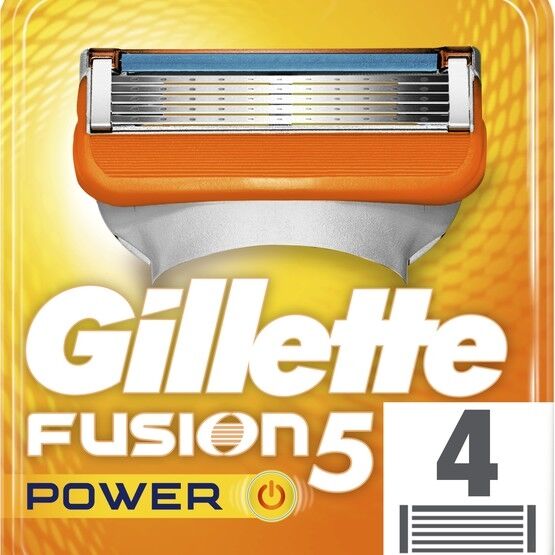 Gillette Fusion5 Power Rakblad 4 st