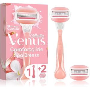 Gillette Venus ComfortGlide Spa Breeze shaver + 2 replacement heads 1 pc