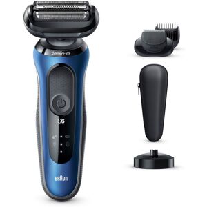 Braun Series 6 60-B4500cs Electric Shaver with Charging Stand  Beard Trimmer  Blue