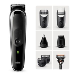 Braun All-In-One Trimmer MGK5360  8-in-1 Trimmer  6 Attachments and Gillette ProGlide Razor