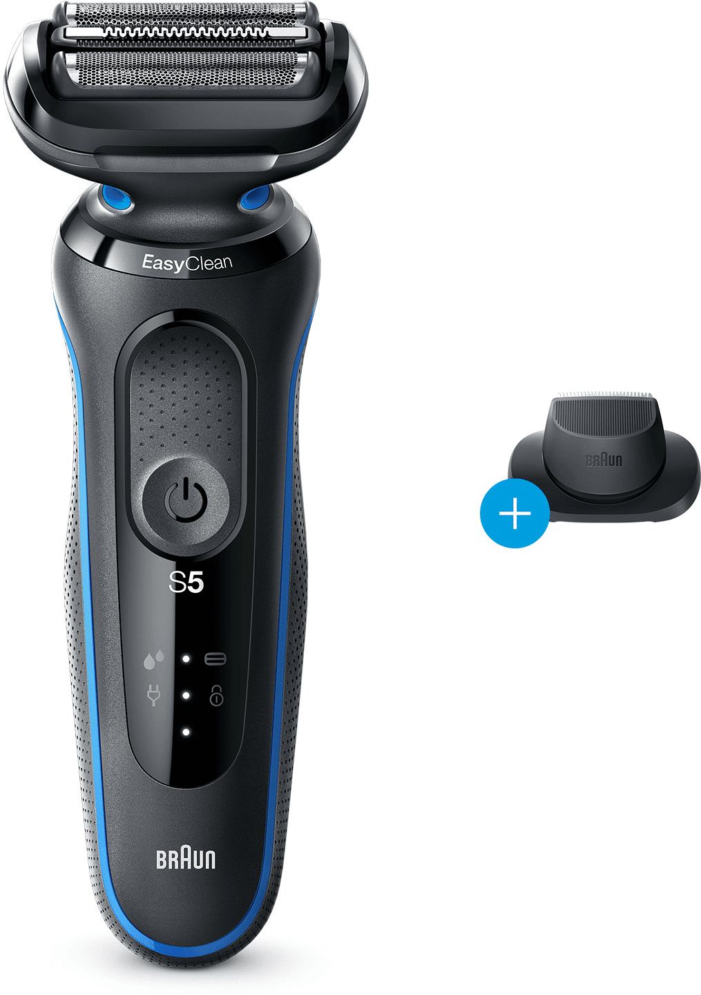 Braun Series 5 Electric Shaver - with Precision Trimmer - Precision Trimmer + Shaver Head Replacement