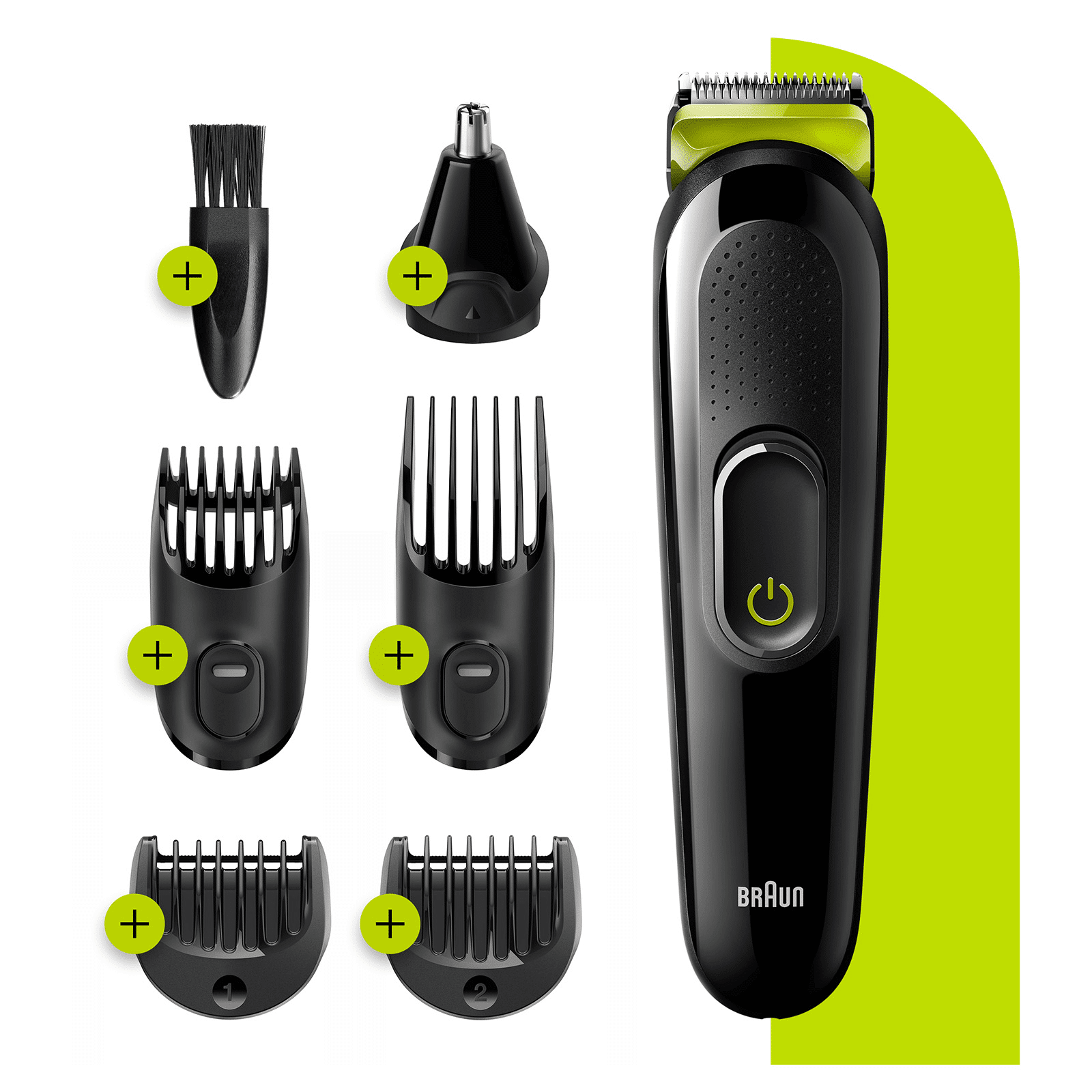 Braun All-in-one Trimmer 3 - 4 Combs + Ear & Nose Trimmer