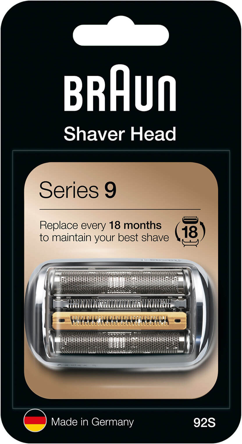 Braun Series 9 92S Electric Shaver Head Replacement - Silver