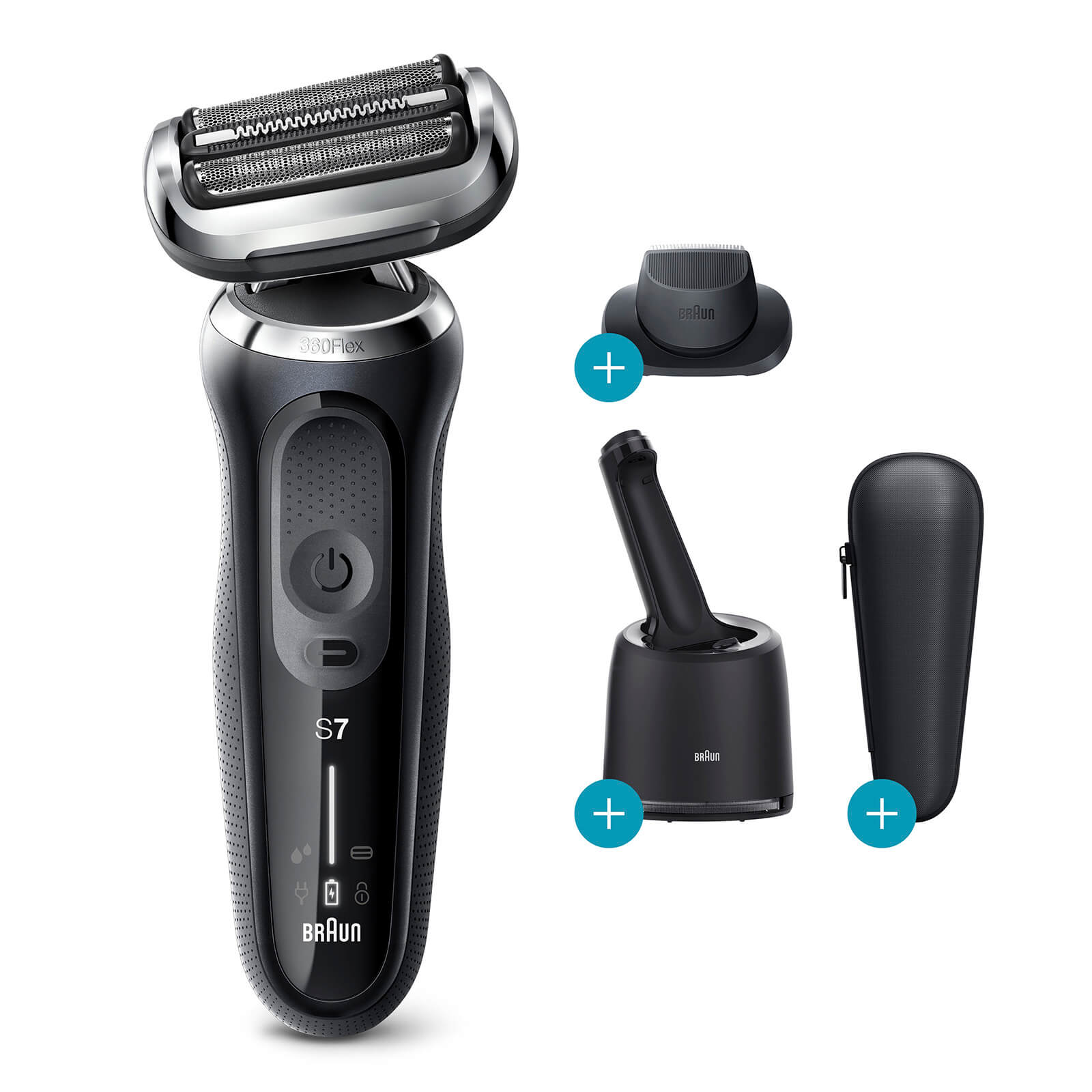 Braun Series 7 Electric Shaver - Special Offer: Smart Care Centre & CCR Refills