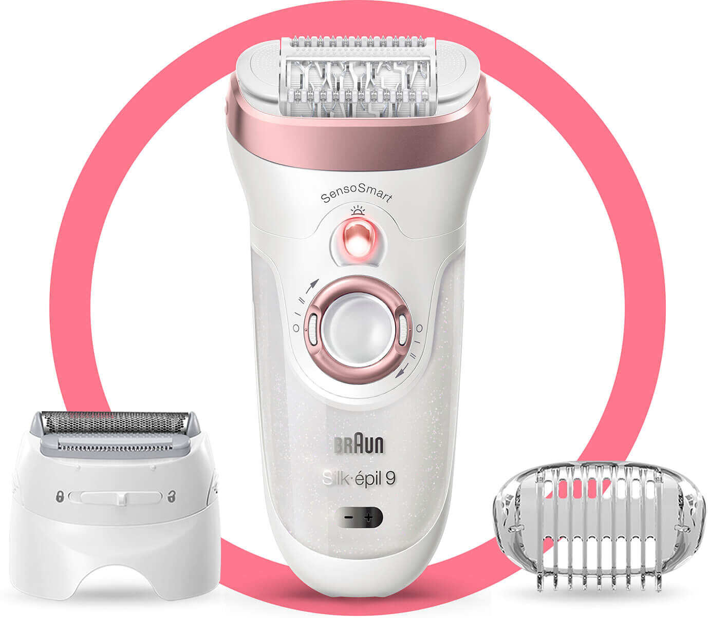 Braun Silk-épil 9 - Epilator with Wider Head - Shaver Head