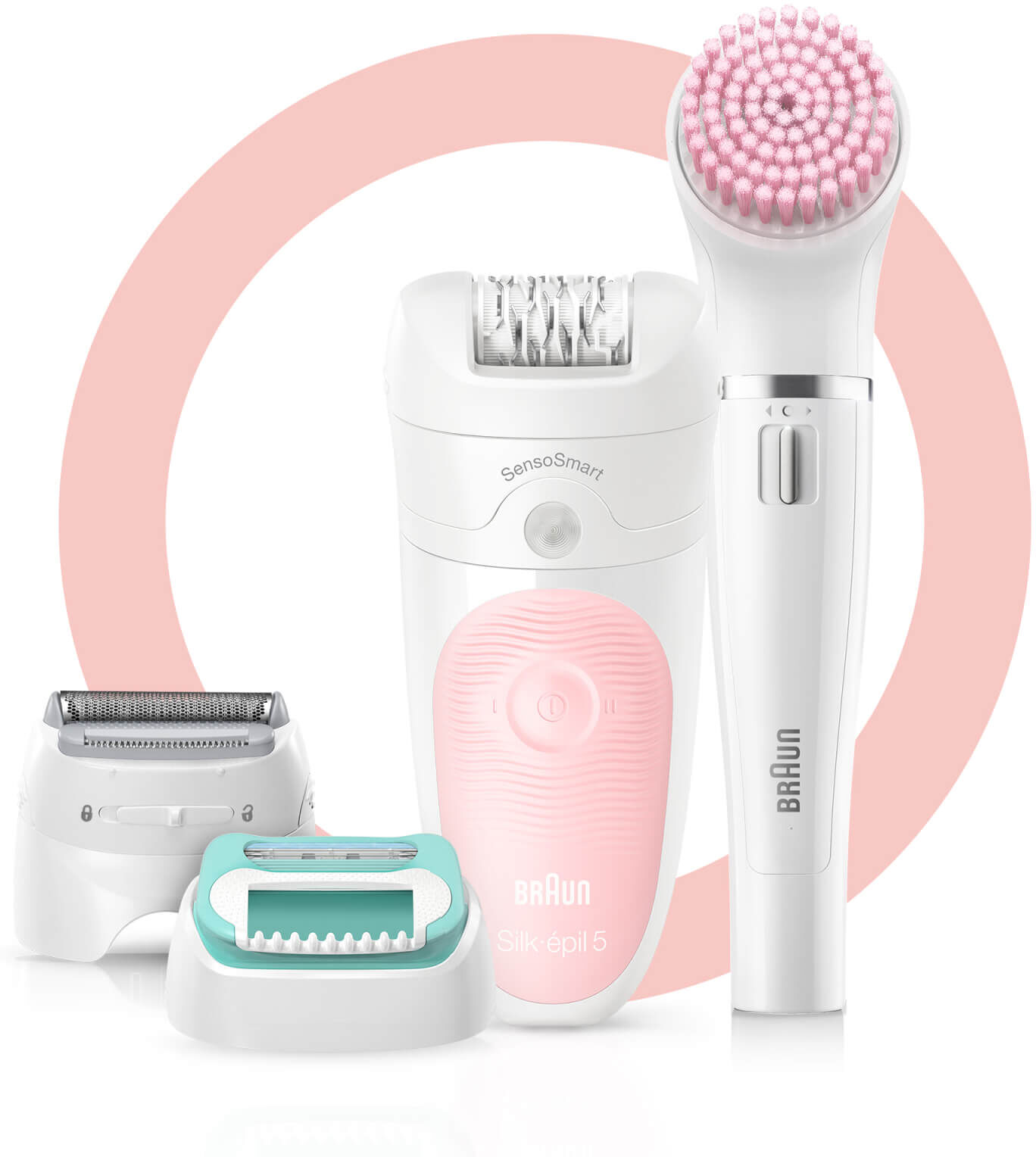 Braun Silk-épil 5 - Cordless Epilator - 4-in-1 Face & Body Set