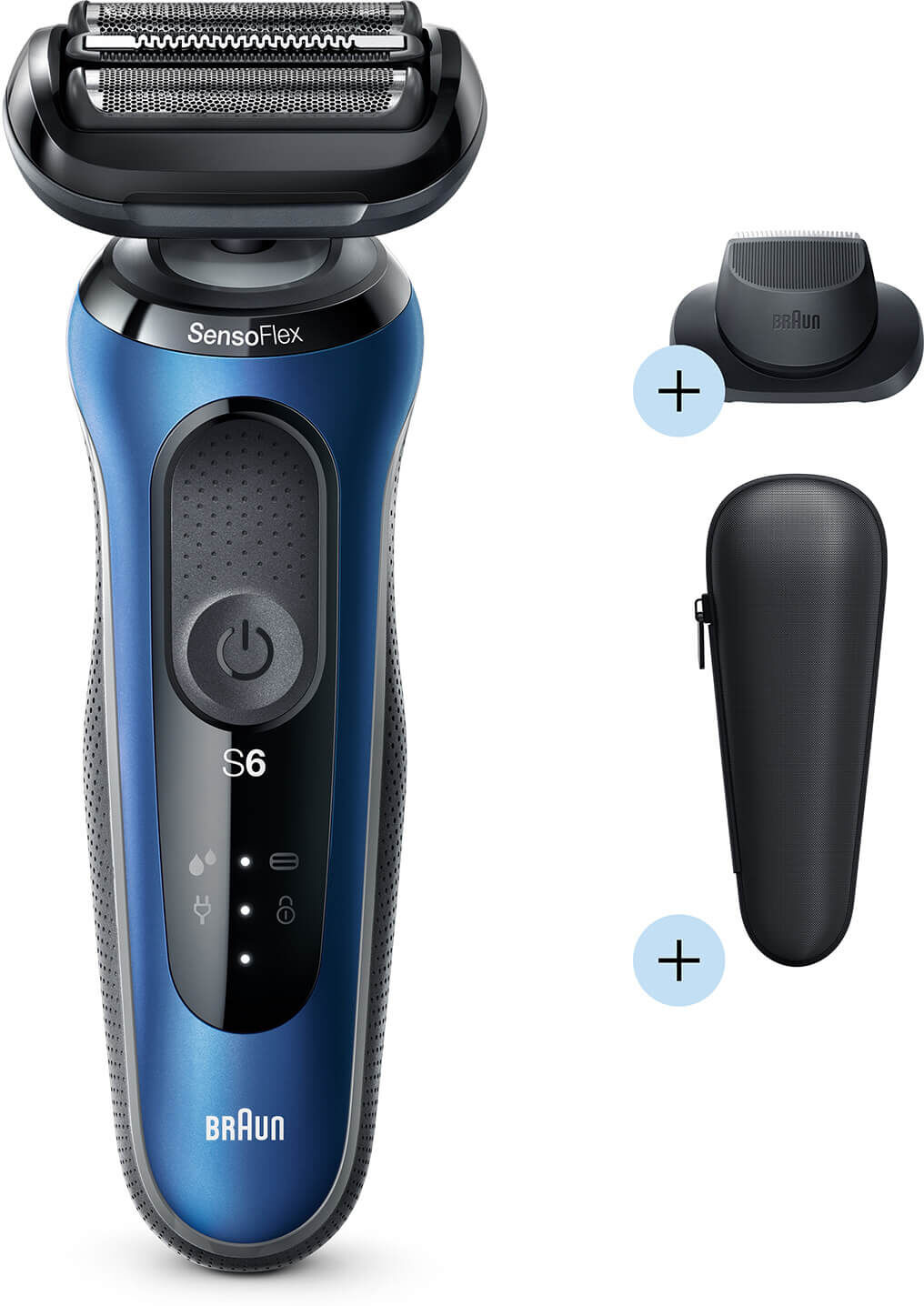 Braun Series 6 Electric Shaver - Precision Trimmer + Shaver Head Replacement