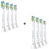 Sonicare W Optimal White HX6064/10, 4 Stück + Philips Sonicare Optimal Weiß HX6074/27, 4 Stü