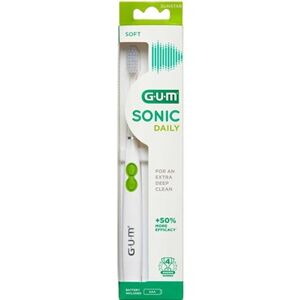 GUM Sonic Tandbørste Hvid 1 stk - Elektrisk tandbørste - Tandbørstehoveder- GUM Tandbørste