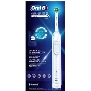 Oral-B Genius X - Hvid - Elektrisk tandbørste - Designet af Braun - 1 håndtag og 1 børstehoved