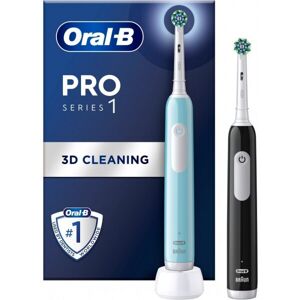 Oral-B Pro Series 1 Duo Pack - elektrisk tandbørste, sort/blå