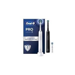 Braun Oral-B Pro 3 3900 Gift Edition, Electric Toothbrush (white/black, incl. 2nd handpiece)