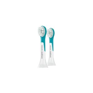 Philips Sonicare For Kids HX6032 - Ekstra tandbørstehoved - til tandbørste - superfrisk blå (pakke med 2) - for Sonicare For Kids HX6311, HX6381