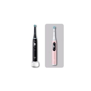 Oral-B iO Series 6 Duo 2 stk Pink/Sort tandbørste
