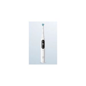 Braun Oral-B iO Series 7 med 2 børster og rejseetui, hvid alabastre