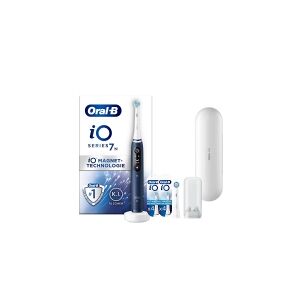 Braun Oral-B iO Series 7N Sapphire Blue, Voksen, Vibrerende tandbørste, Daglig pleje, Dyb rensning, Gum pleje, Sensitiv, Blegning, Blå, Rund, Batteri