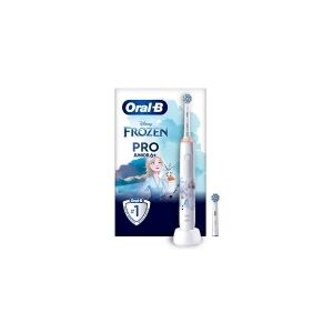 Braun Oral-B PRO 14876673, Barn, Roterende tandbørste, Daglig pleje, Polering, Sensitiv, Flerfarvet, Hvid, 4 x 30 sek., Blød