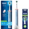 Braun Oral-B PRO 3 3000, jossa 2 CrossAction-harjaa, sininen