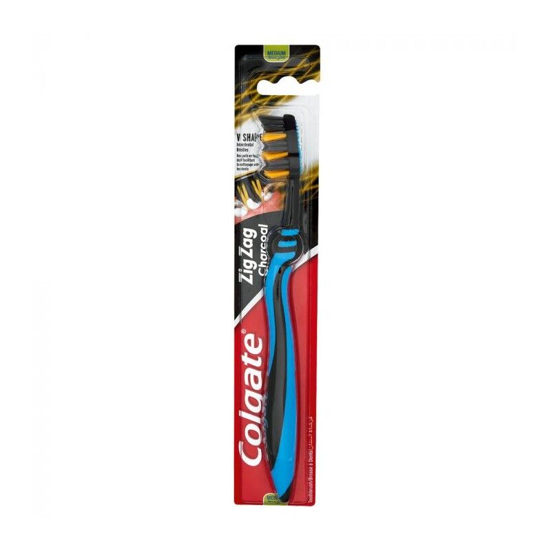 Colgate Zig Zag Charcoal hammasharja Medium 1 kpl Hammasharja