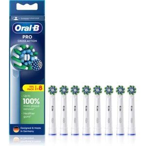 Oral B PRO Cross Action têtes de remplacement pour brosse à dents 8 pcs