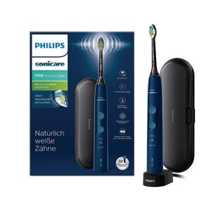 Philips Sonicare hx6851/53 Protect IVE- Clean 4500 Brosse à dents électrique avec technologie sonique, bleu foncé, Bleu - Publicité